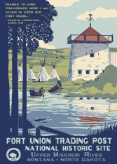 Fort Union Trading Post National Historic Site Vintage Poster
