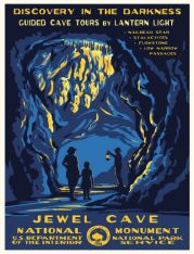 Jewel Cave National Monument Vintage Poster